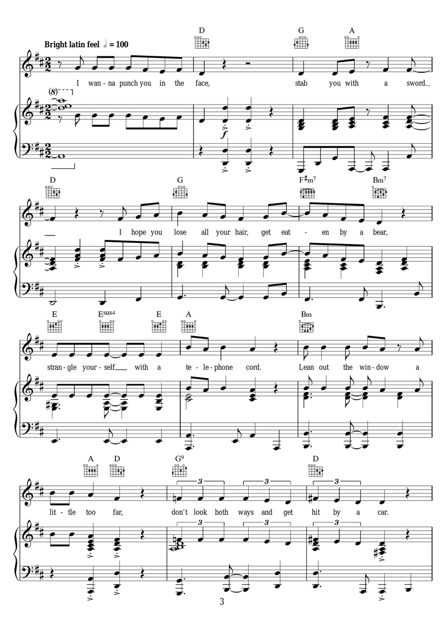 In Short (from Edges) In Short (from Edges) Piano, Vocal scores gallery preview page 3