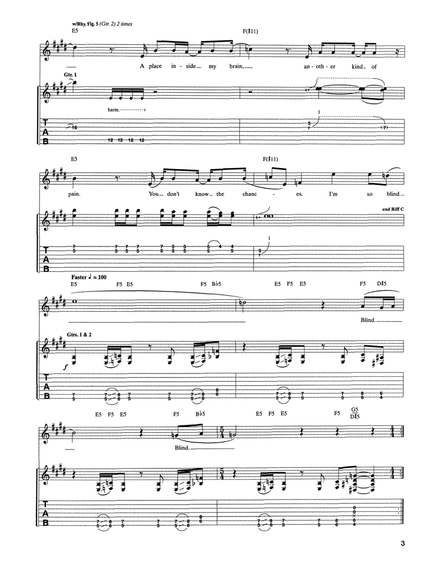 Blind Blind Acoustic Guitar scores gallery preview page 3