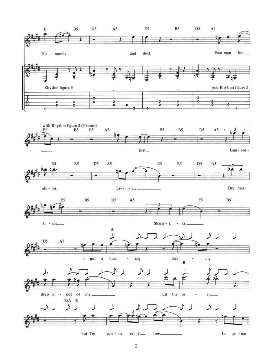 Sin City Sin City Guitar Tablature scores gallery preview page 2