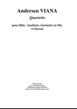 Andersen Viana: Quartet for flute, oboe, Bb clarinet and bassoon