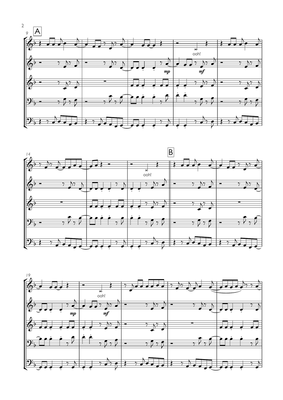 Locked Out Of Heaven Locked Out Of Heaven Brass Ensemble scores gallery preview page 2
