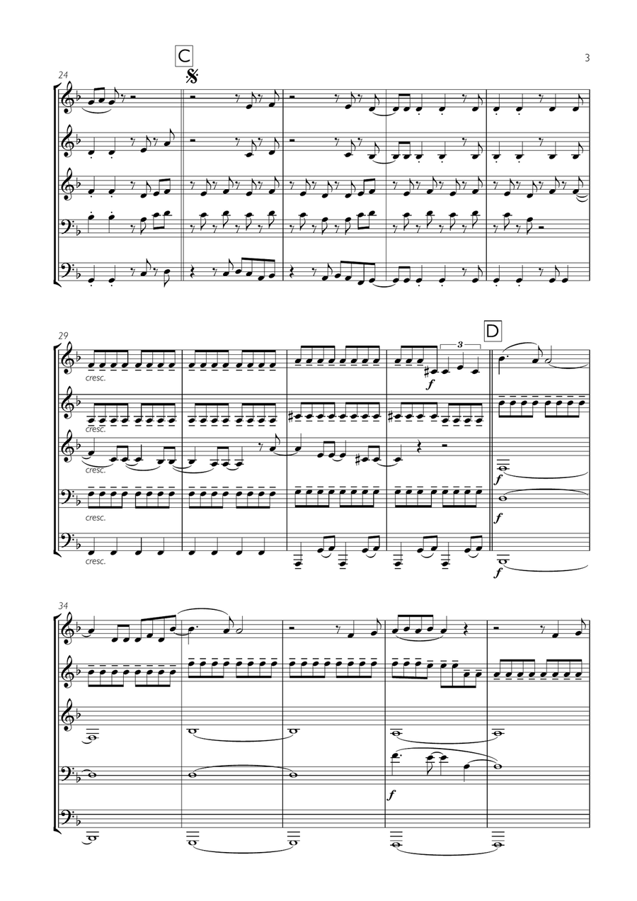 Locked Out Of Heaven Locked Out Of Heaven Brass Ensemble scores gallery preview page 3