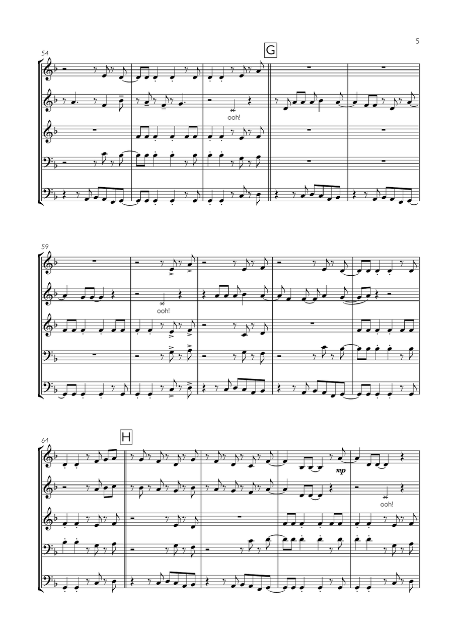 Locked Out Of Heaven Locked Out Of Heaven Brass Ensemble scores gallery preview page 5