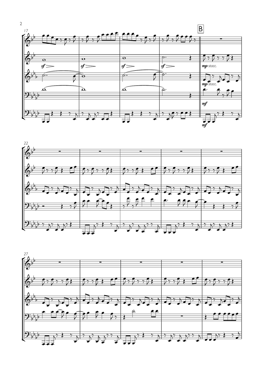 Take On Me Take On Me Brass Ensemble scores gallery preview page 2
