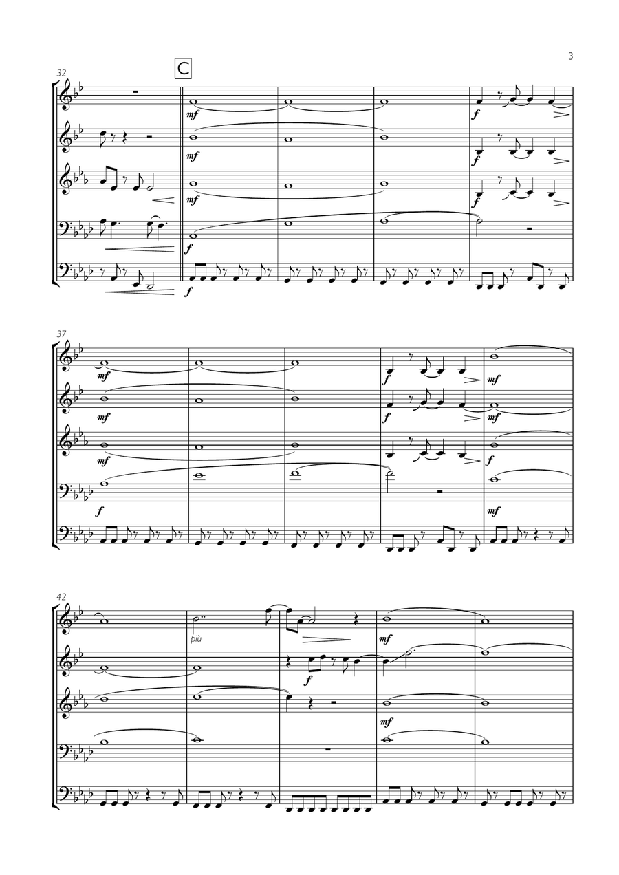 Take On Me Take On Me Brass Ensemble scores gallery preview page 3