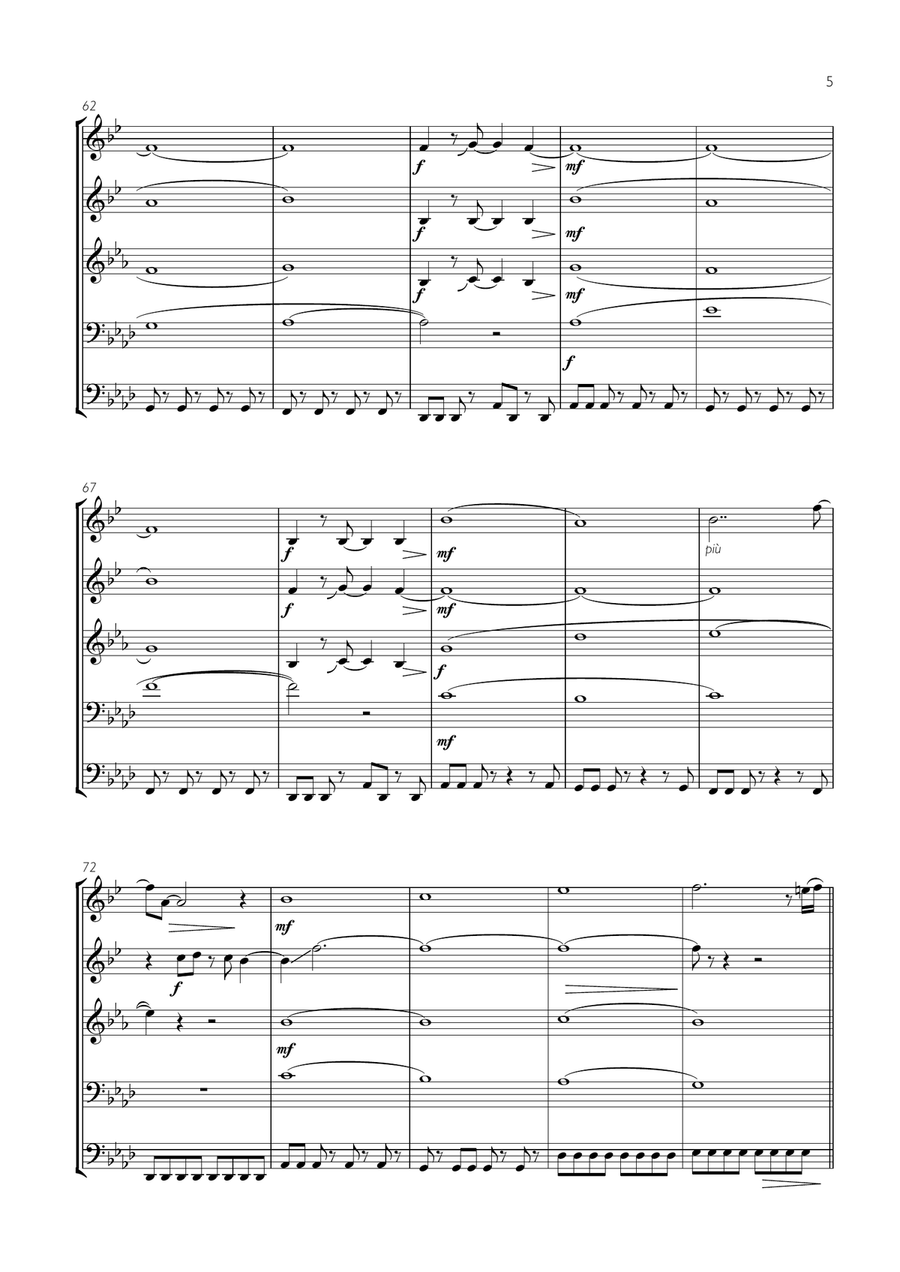 Take On Me Take On Me Brass Ensemble scores gallery preview page 5