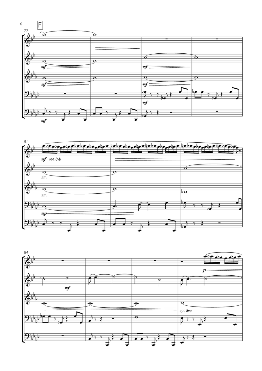 Take On Me Take On Me Brass Ensemble scores gallery preview page 6