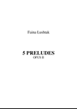 5 Preludes - Faina Lushtak