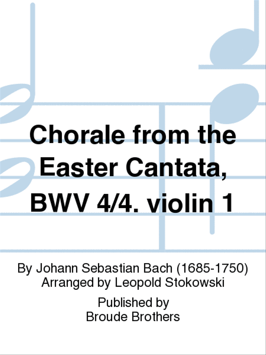 Chorale (from Easter Cantata, BWV 4, No. 4) Full Orchestra scores gallery preview page 1