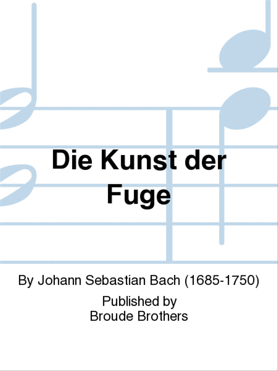 Die Kunst der Fuge ([Leipzig, 1752] 1st edition, 2nd issue) School and Community scores gallery preview page 1