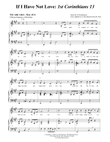If I Have Not Love (1st Corinthians Chapter 13) Wedding SOLO