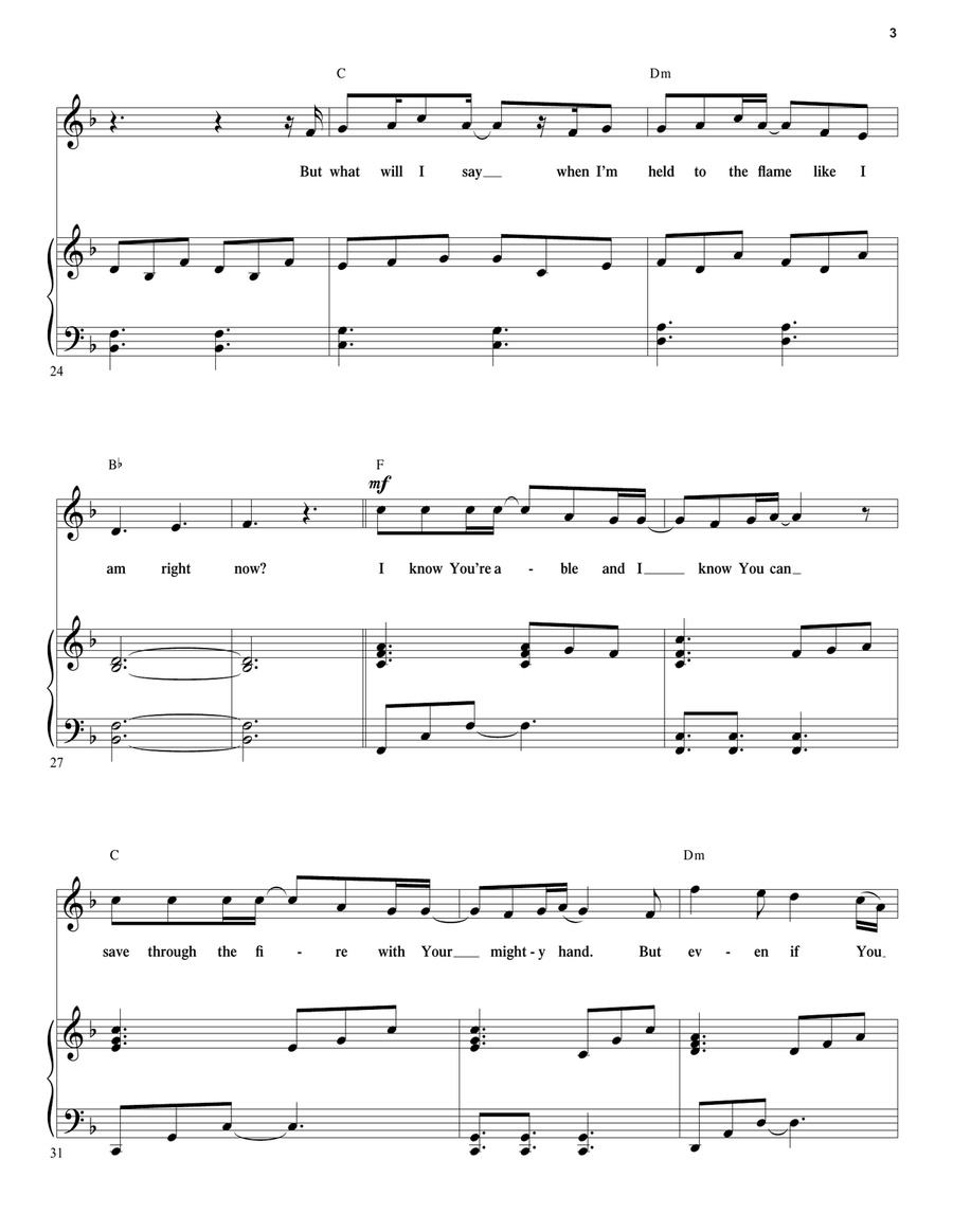 Even If Even If Piano, Vocal, Guitar scores gallery preview page 3