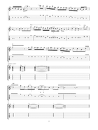 Whole Lotta Rosie Guitar Tablature scores gallery preview page 5