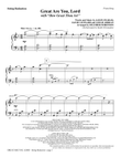 Great Are You Lord (with How Great Thou Art) - Keyboard String Reduction