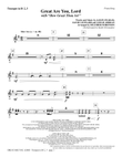 Great Are You Lord (with How Great Thou Art) - Bb Trumpet 2,3