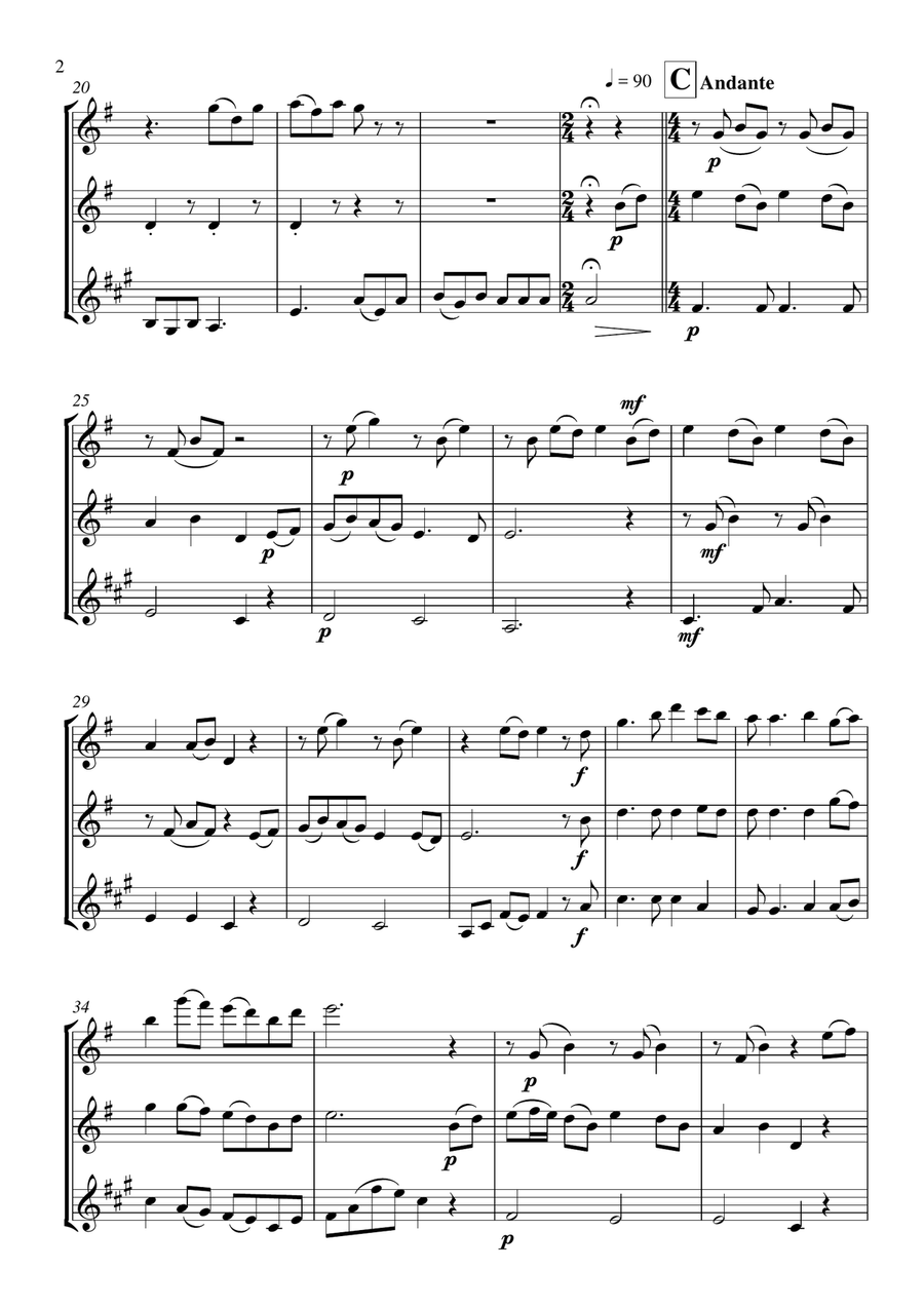 Irish Medley Irish Medley Woodwind Trio scores gallery preview page 3