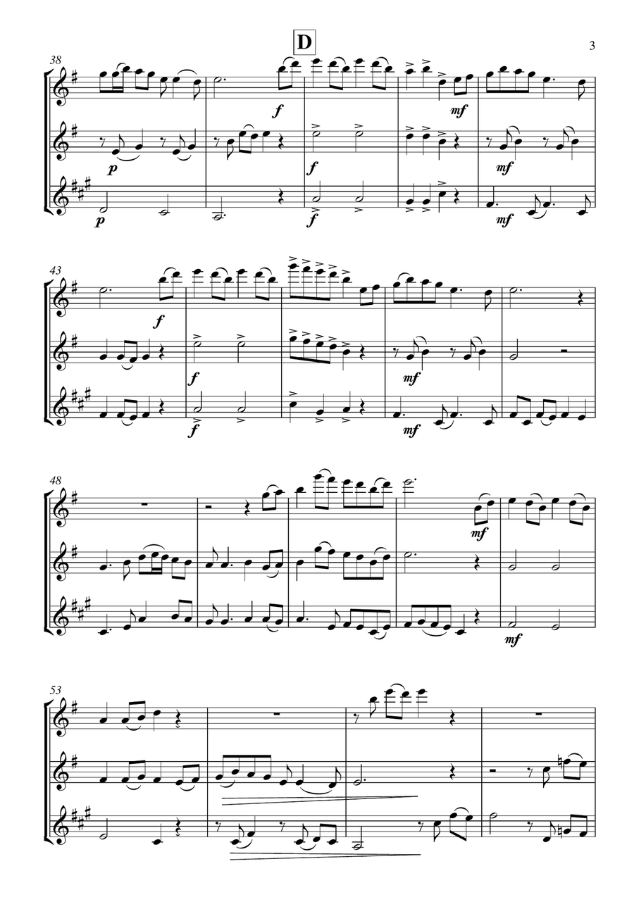 Irish Medley Irish Medley Woodwind Trio scores gallery preview page 4