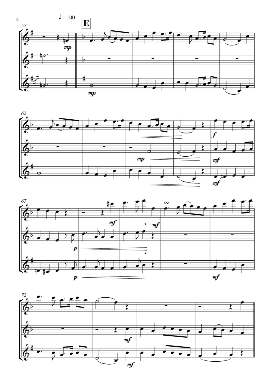 Irish Medley Irish Medley Woodwind Trio scores gallery preview page 5