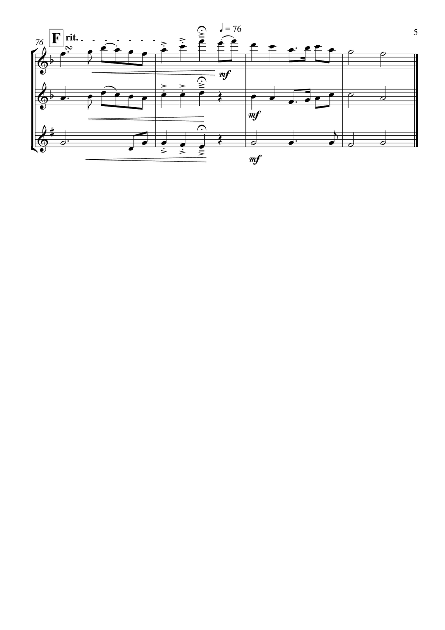 Irish Medley Irish Medley Woodwind Trio scores gallery preview page 6