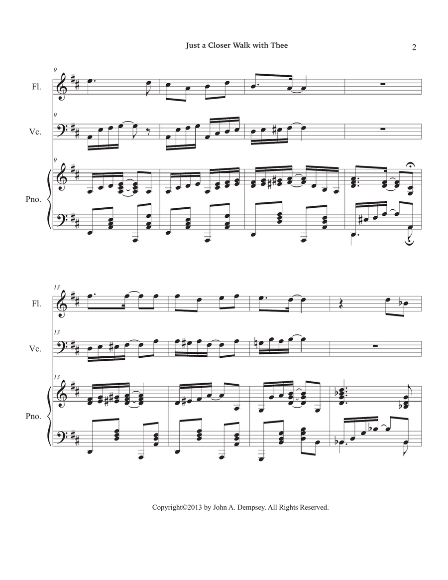 Just a Closer Walk with Thee / Solace (Trio for Flute, Cello and Piano) Just a Closer Walk with Thee / Solace (Trio for Flute, Cello and Piano) Small Ensemble scores gallery preview page 6