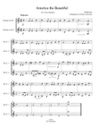 America the Beautiful Clarinet Duet