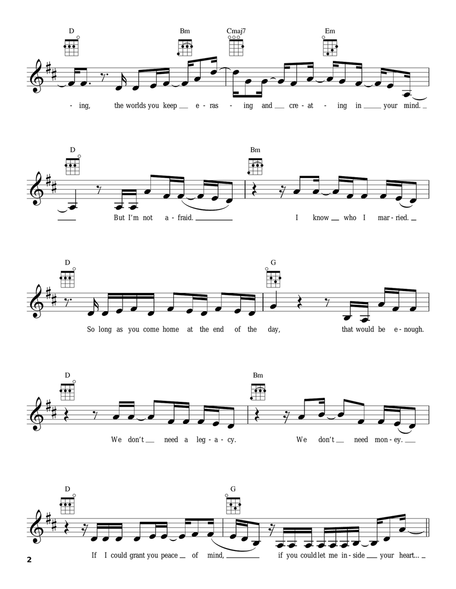 That Would Be Enough (from Hamilton) Ukulele scores gallery preview page 2