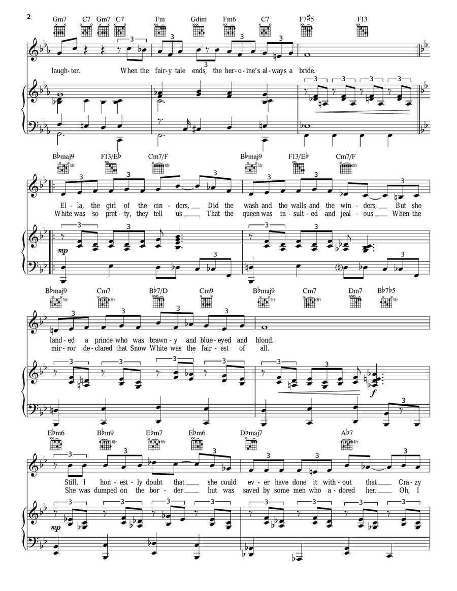 Happily Ever After Happily Ever After Piano, Vocal, Guitar scores gallery preview page 2
