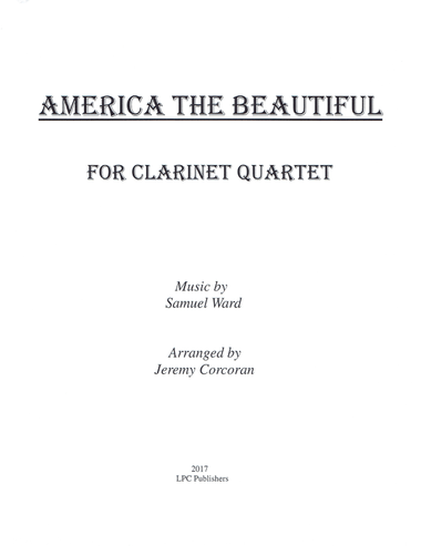 America the Beautiful for Clarinet Quartet