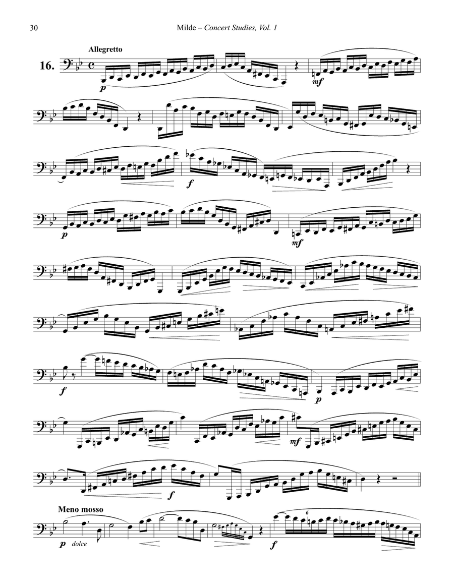 Concert Studies for Bass Trombone or Tuba Volume 1 Trombone scores gallery preview page 3
