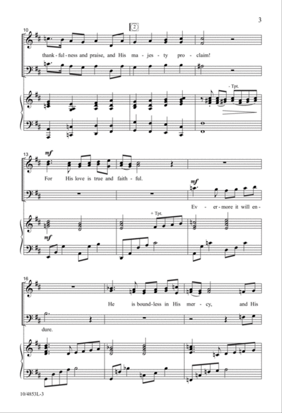 Sing the Goodness of the Lord 3-Part scores gallery preview page 3