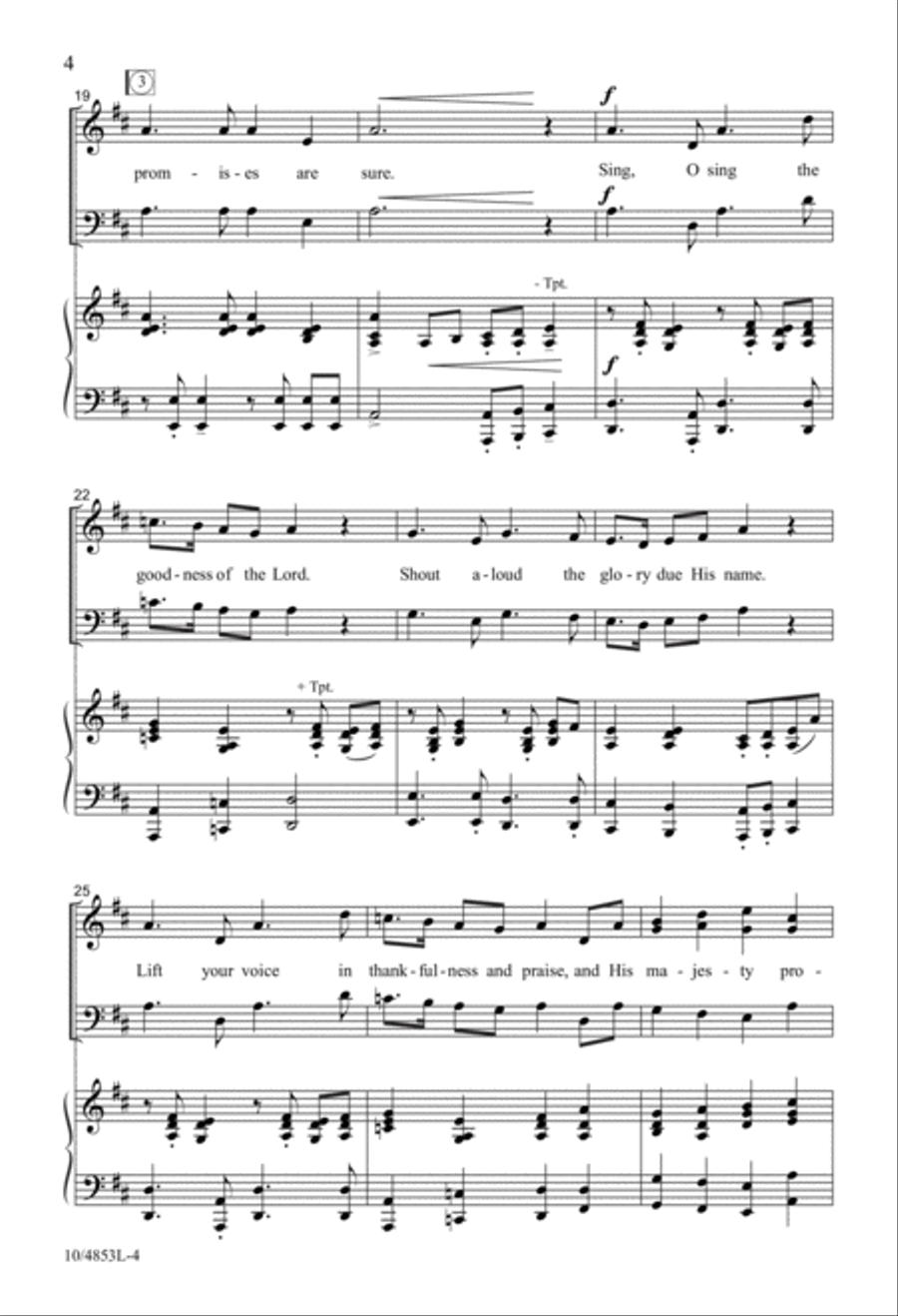 Sing the Goodness of the Lord 3-Part scores gallery preview page 4