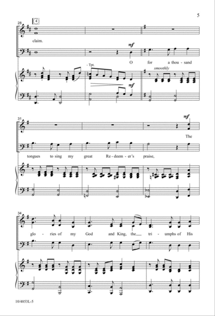 Sing the Goodness of the Lord 3-Part scores gallery preview page 5