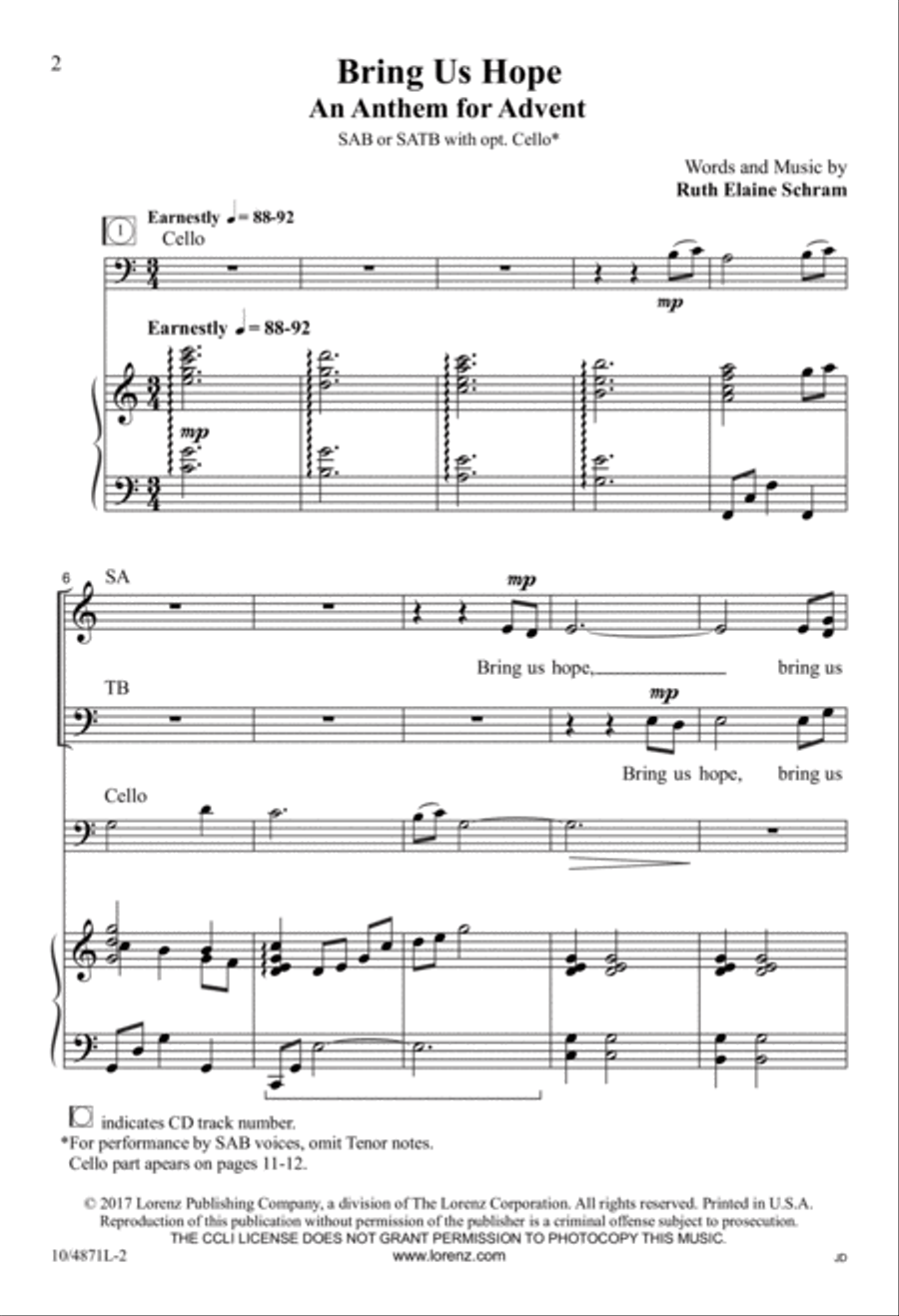 Bring Us Hope Bring Us Hope 3-Part scores gallery preview page 2