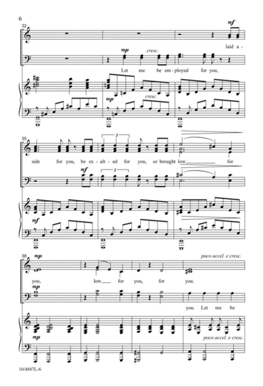 I Am No Longer My Own I Am No Longer My Own 4-Part scores gallery preview page 5