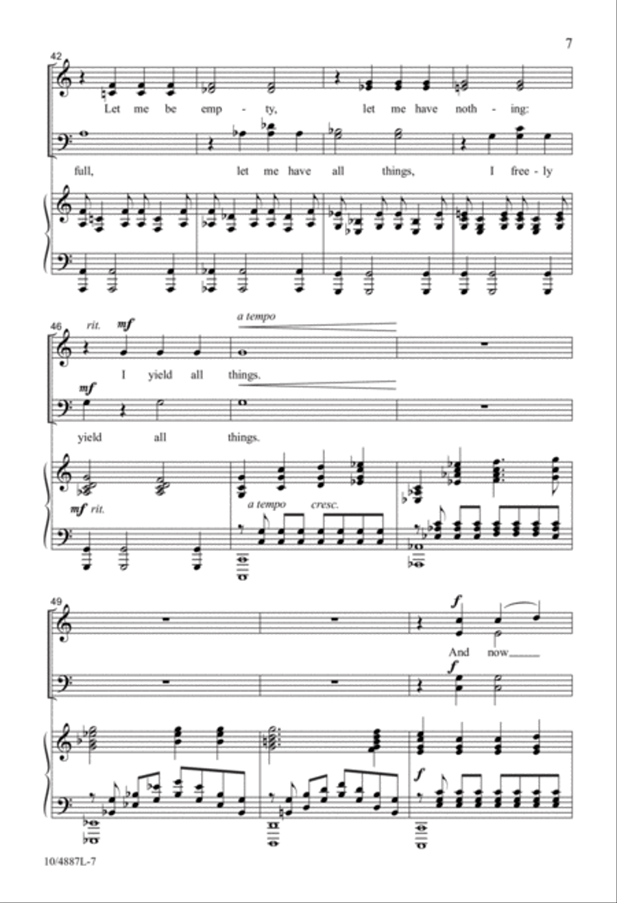 I Am No Longer My Own I Am No Longer My Own 4-Part scores gallery preview page 6