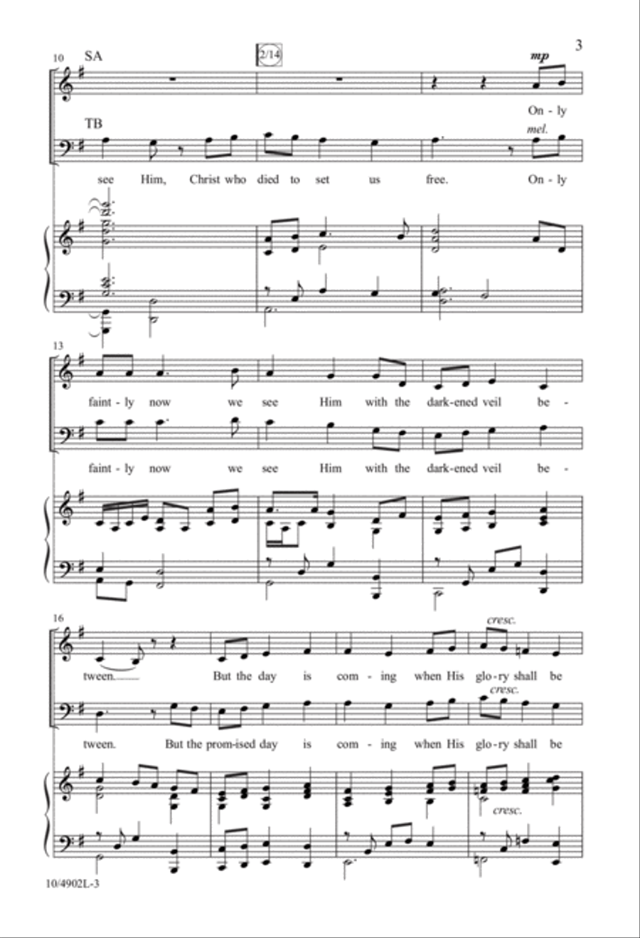 Face to Face, We Shall Behold Him! 4-Part scores gallery preview page 3