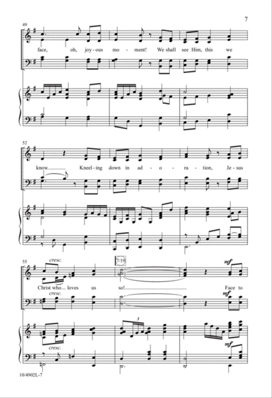 Face to Face, We Shall Behold Him! 4-Part scores gallery preview page 7