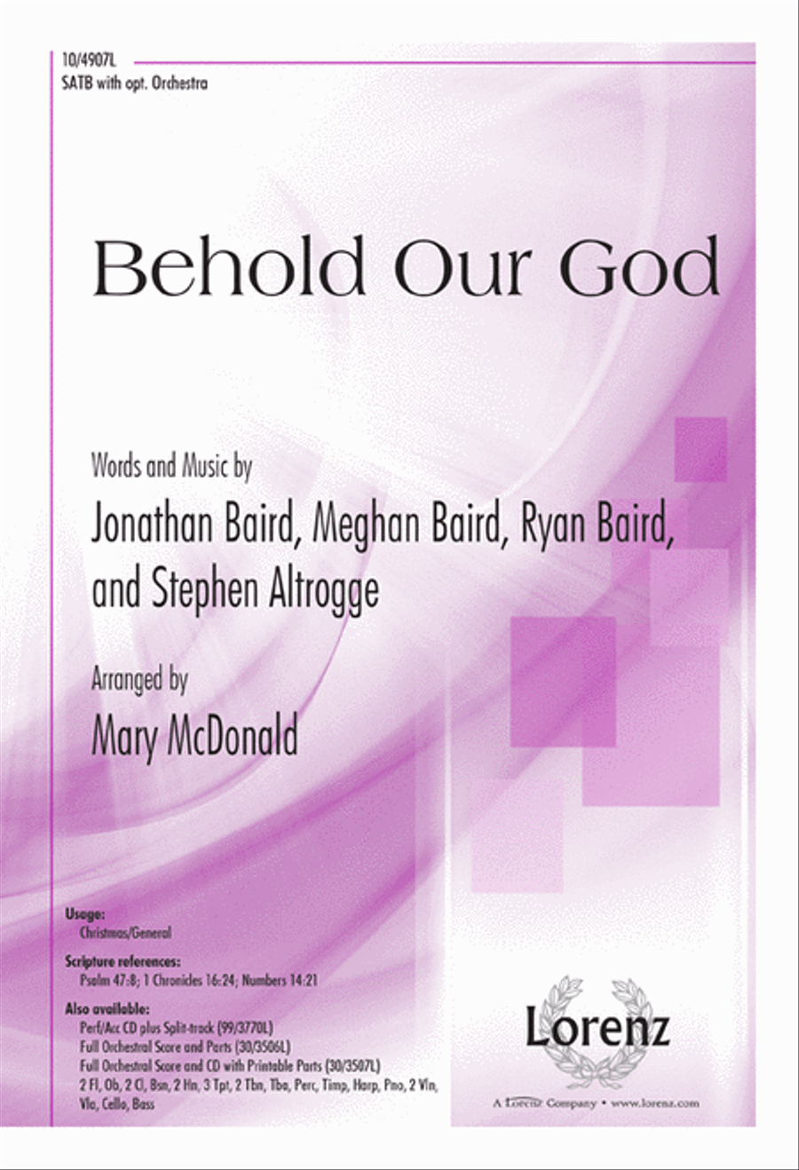 Behold Our God Behold Our God 4-Part scores gallery preview page 1