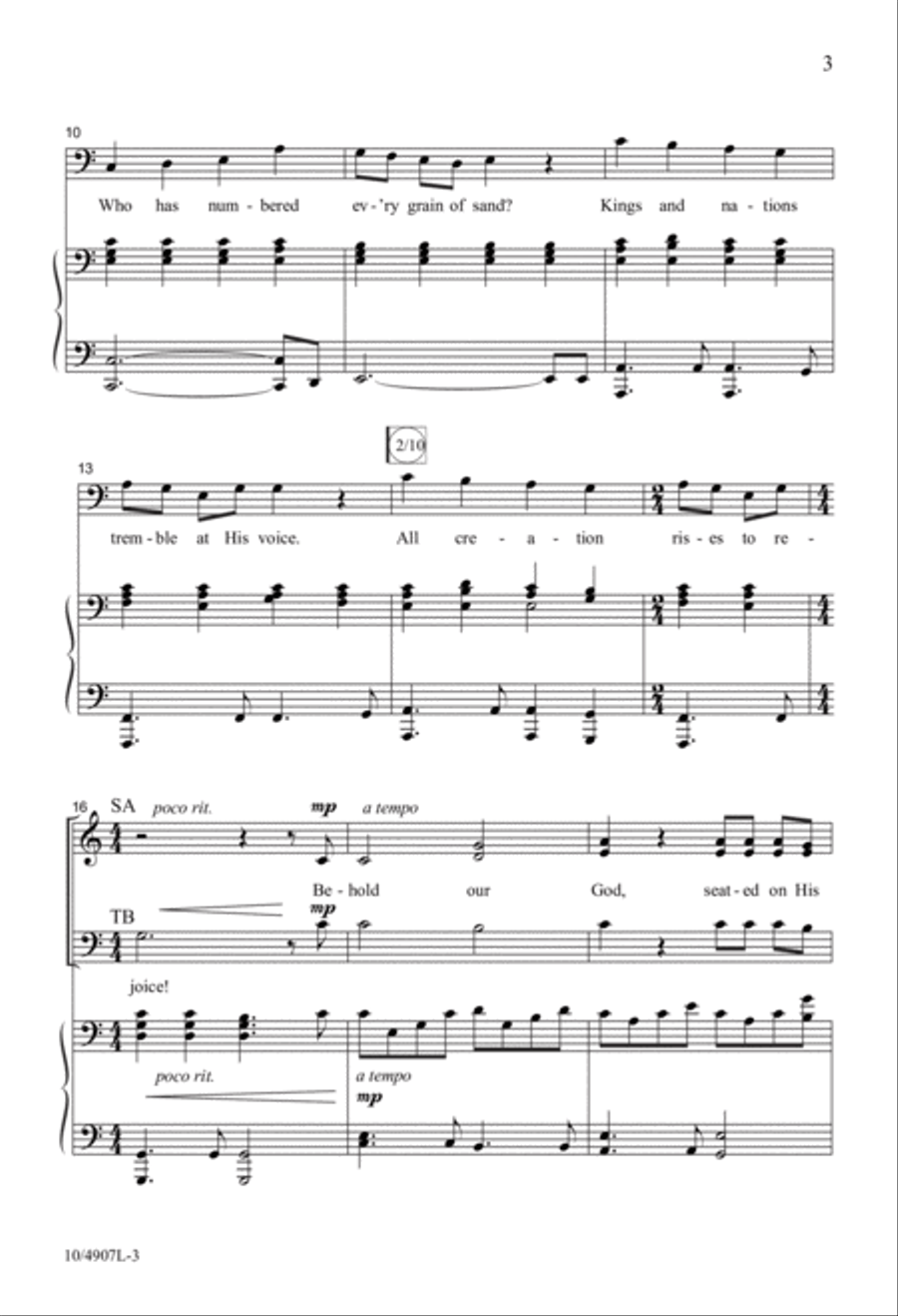 Behold Our God Behold Our God 4-Part scores gallery preview page 3