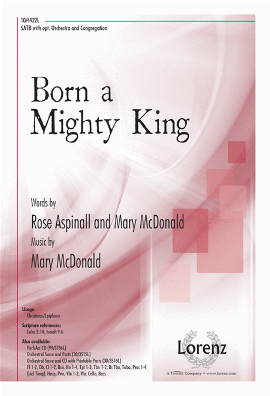 Born a Mighty King Born a Mighty King 4-Part scores gallery preview page 1