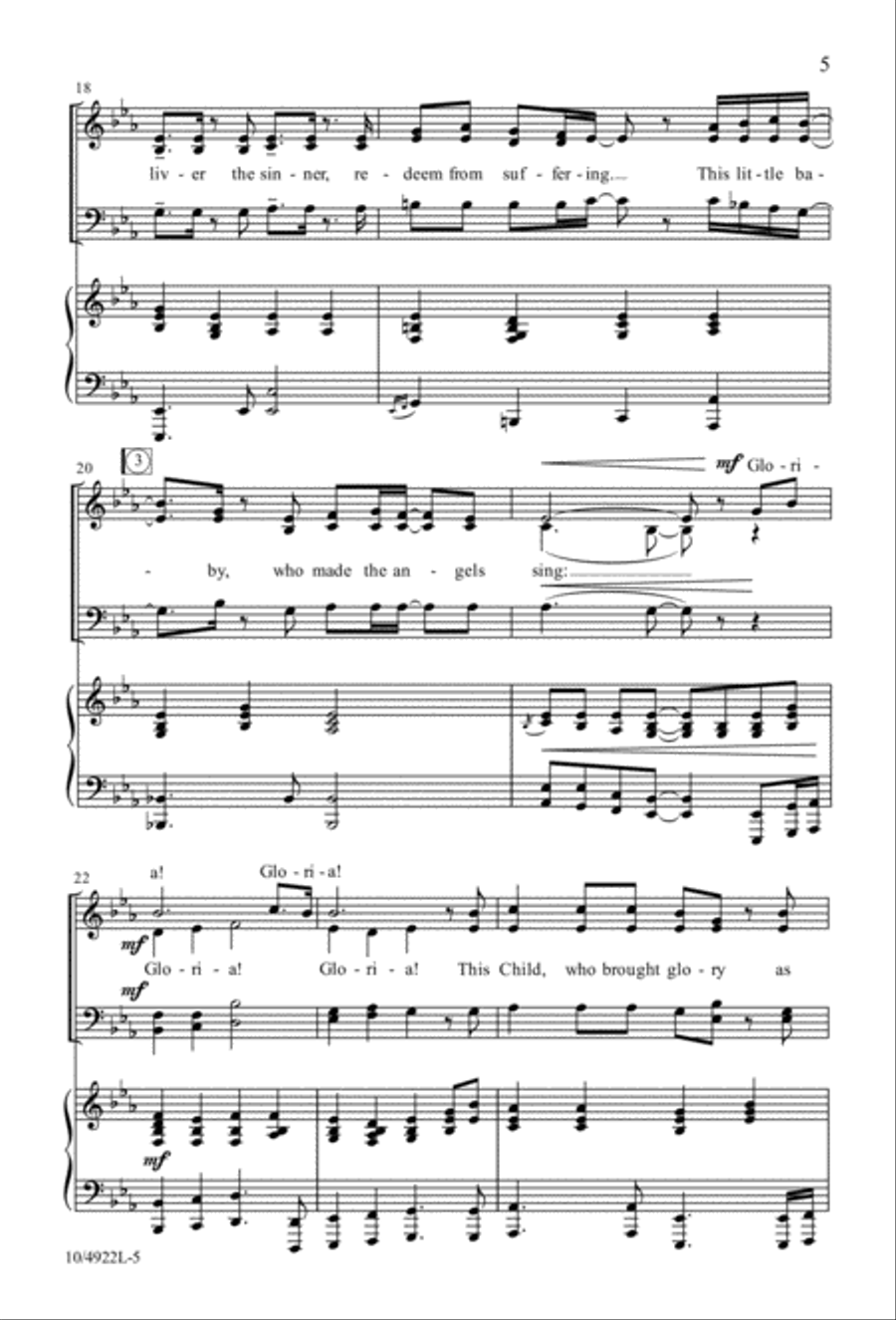 Born a Mighty King Born a Mighty King 4-Part scores gallery preview page 4