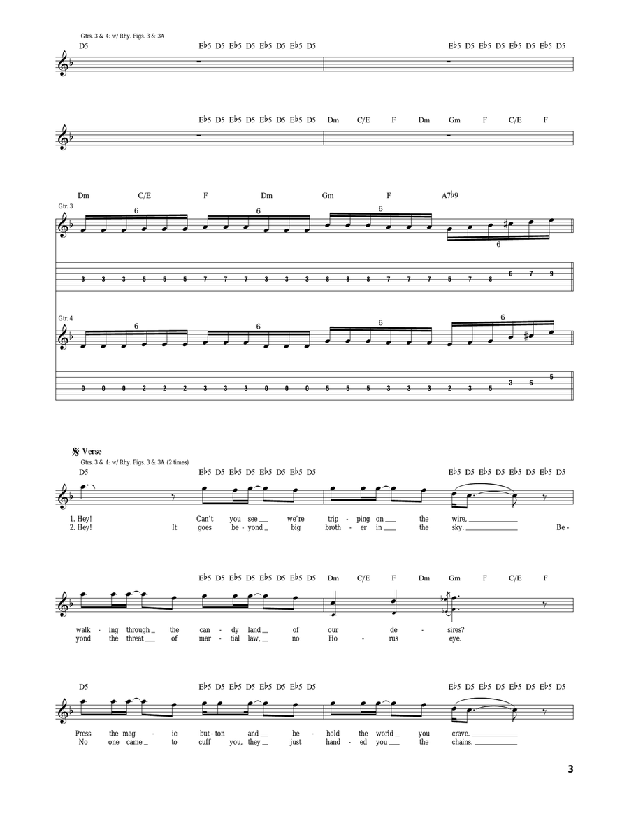 God Damn God Damn Acoustic Guitar scores gallery preview page 3