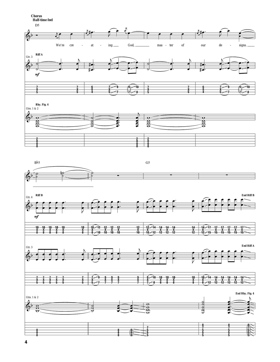Creating God Creating God Acoustic Guitar scores gallery preview page 4