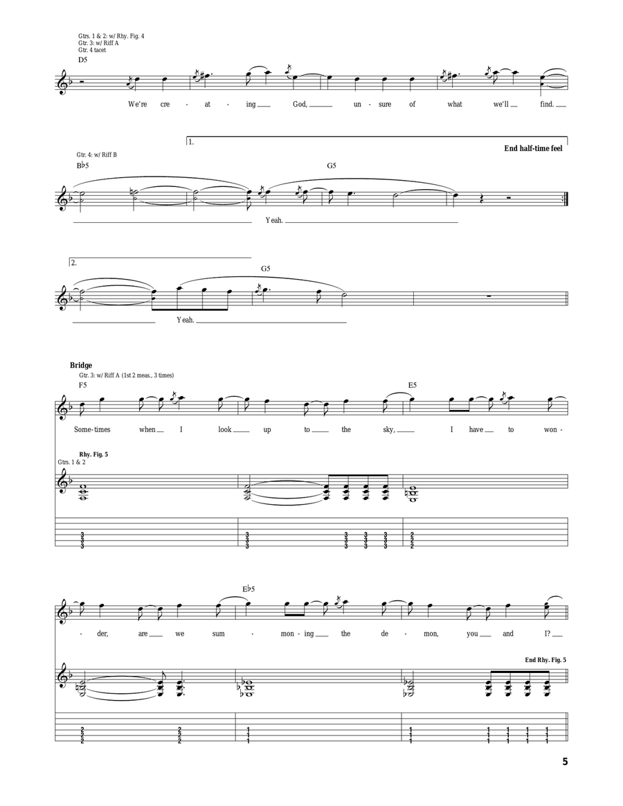Creating God Creating God Acoustic Guitar scores gallery preview page 5