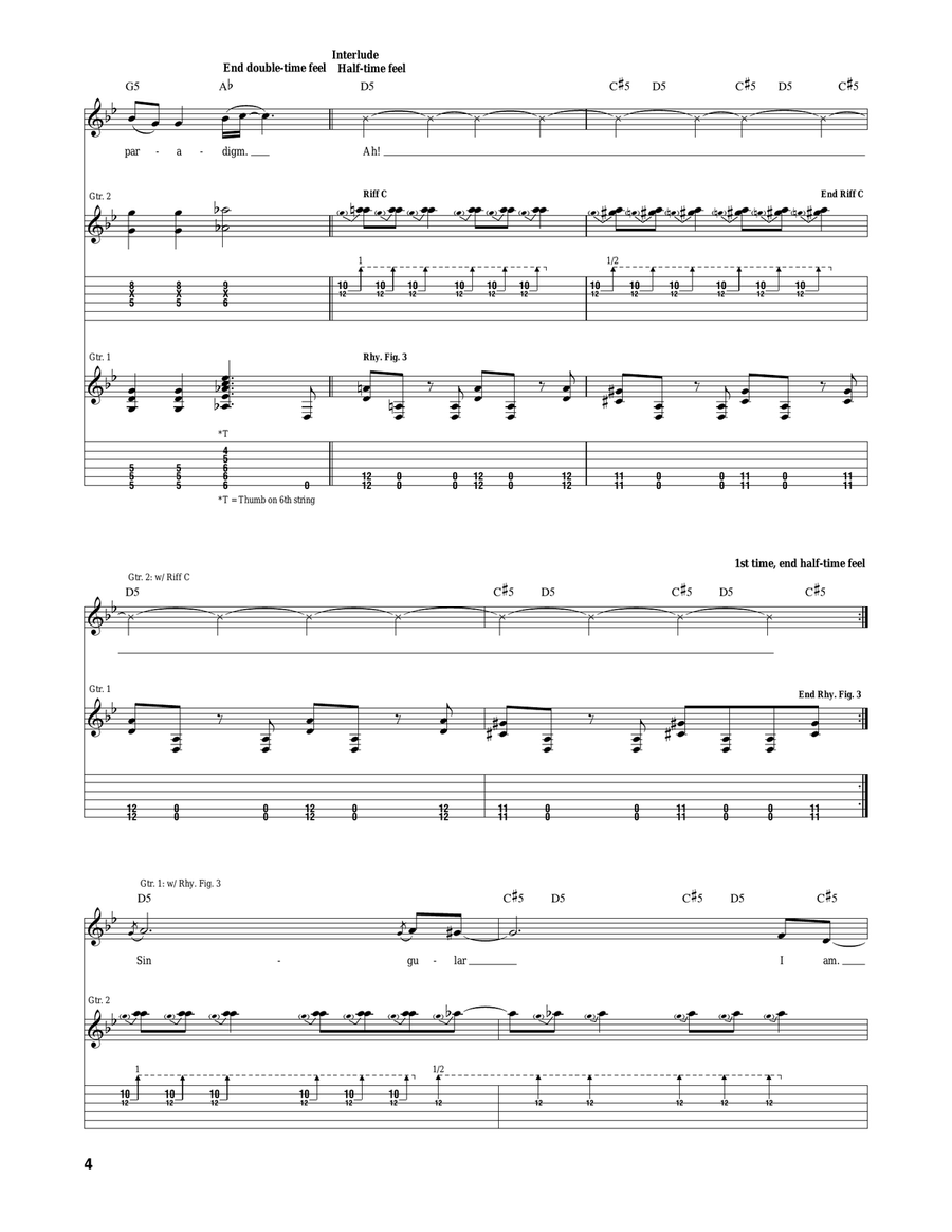 Paradigm Paradigm Acoustic Guitar scores gallery preview page 4