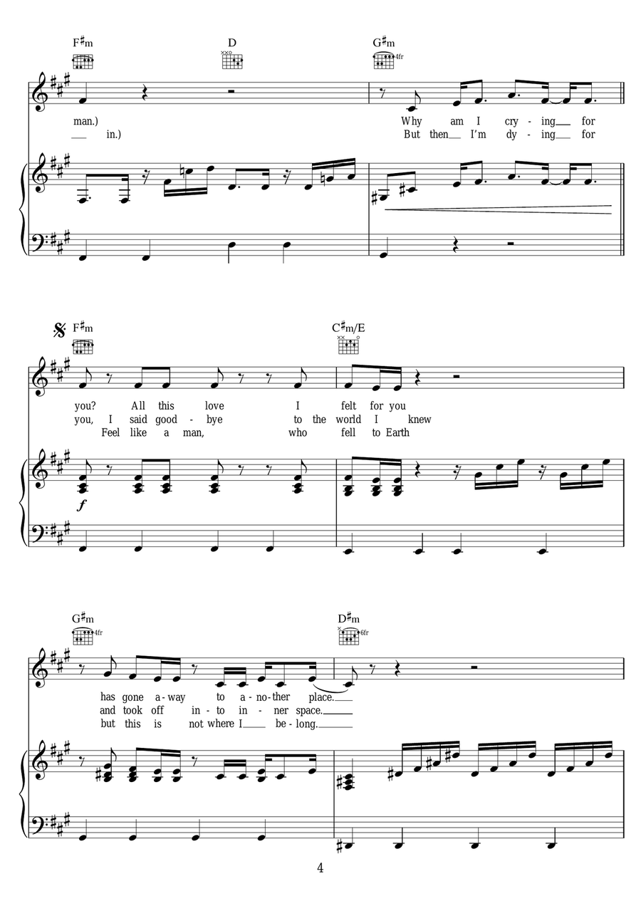 Automaton Piano, Vocal scores gallery preview page 4