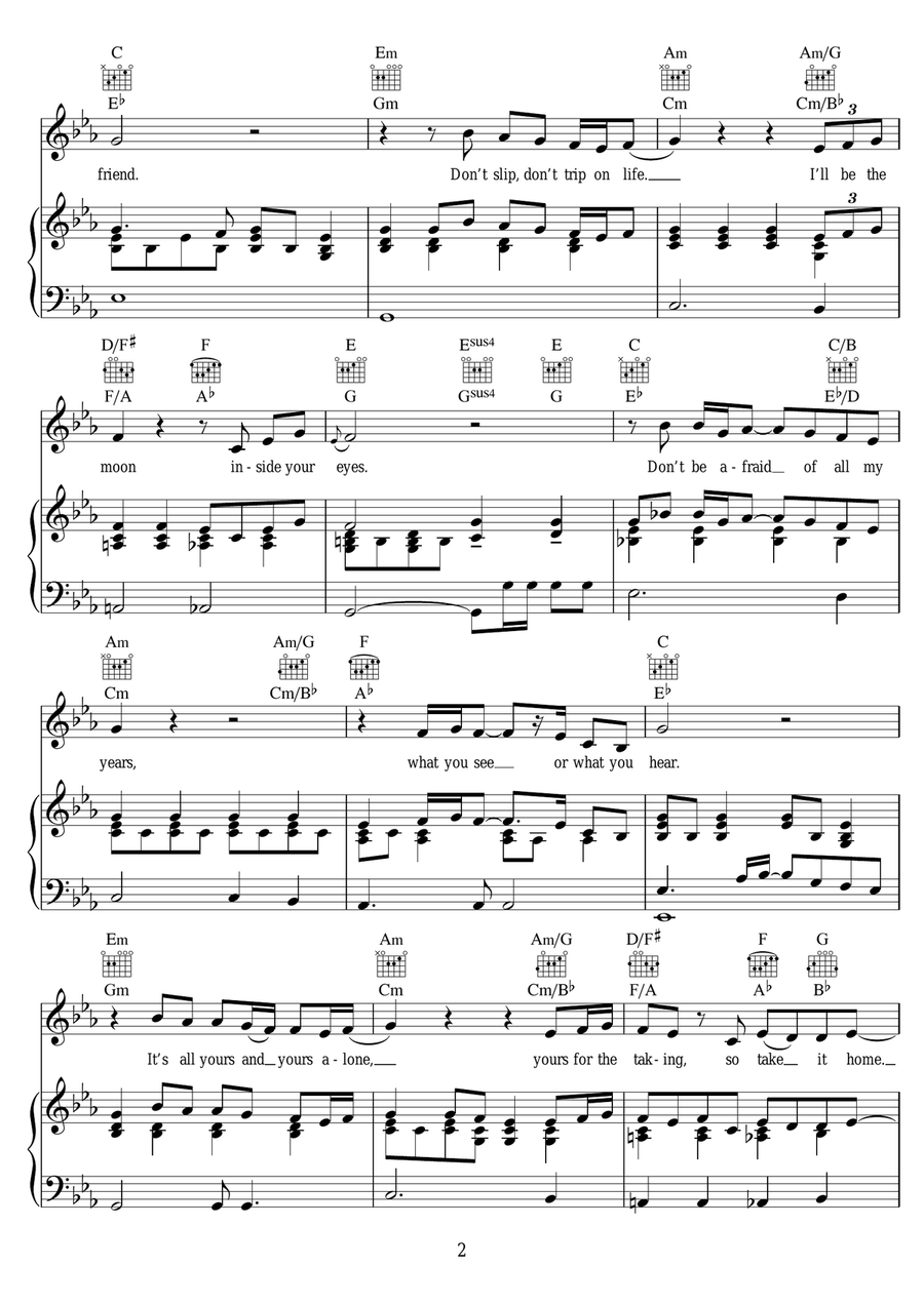 A Good Heart A Good Heart Piano, Vocal scores gallery preview page 2