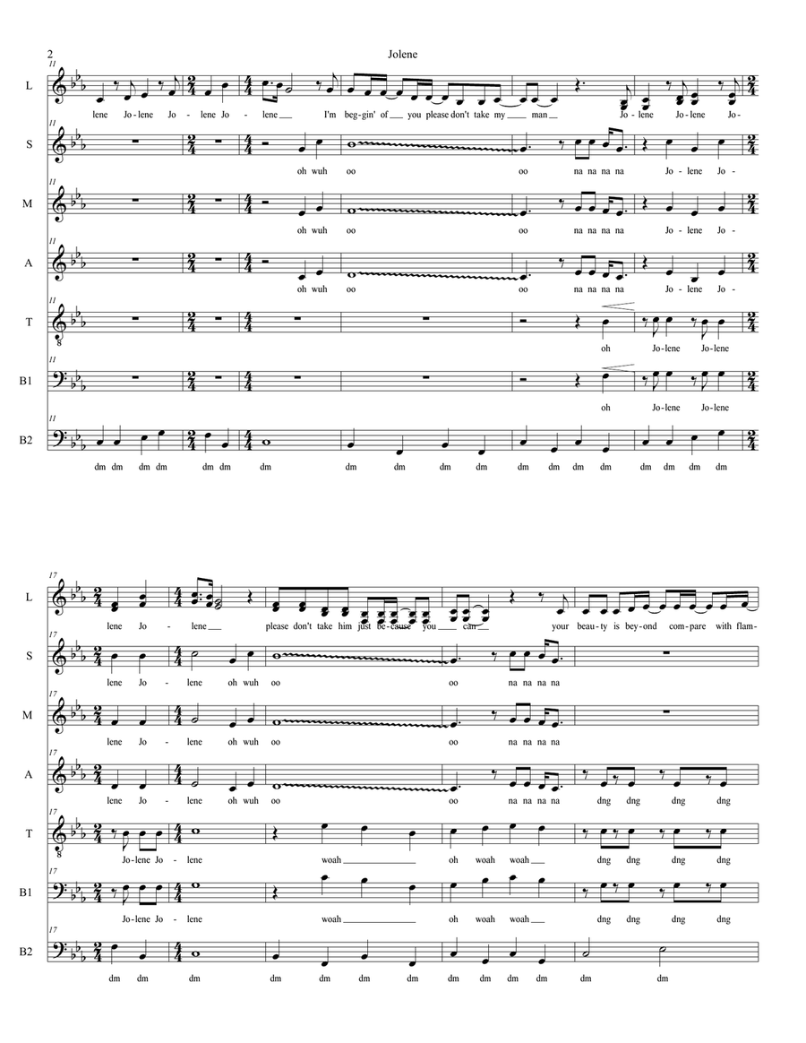 Jolene Jolene Divisi scores gallery preview page 2