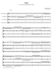 Fugue 21 from Well-Tempered Clavier, Book 2 (Saxophone Quartet) mini preview