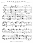 On Hearing the First Cuckoo in Spring - Piano
